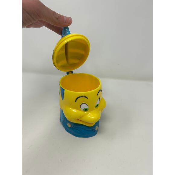 Disney Little Mermaid Flounder Fish Cup with Lid - Picture 3 of 8